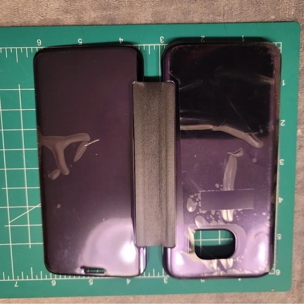 0464. NIB~ SAMSUNG ~ S7 Edge ~ 2 - Flip Cases ~ 🩷💜🩷💜 ~ I shattered my phone!